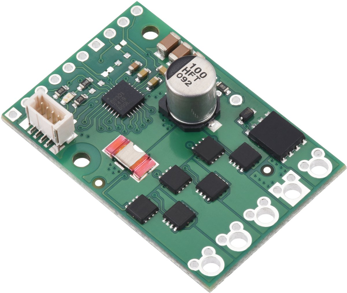 Pololu 5357 – Sensorless BLDC-motorcontroller (A89301), 50 V / 11 A, met FOC & I²C-configuratie