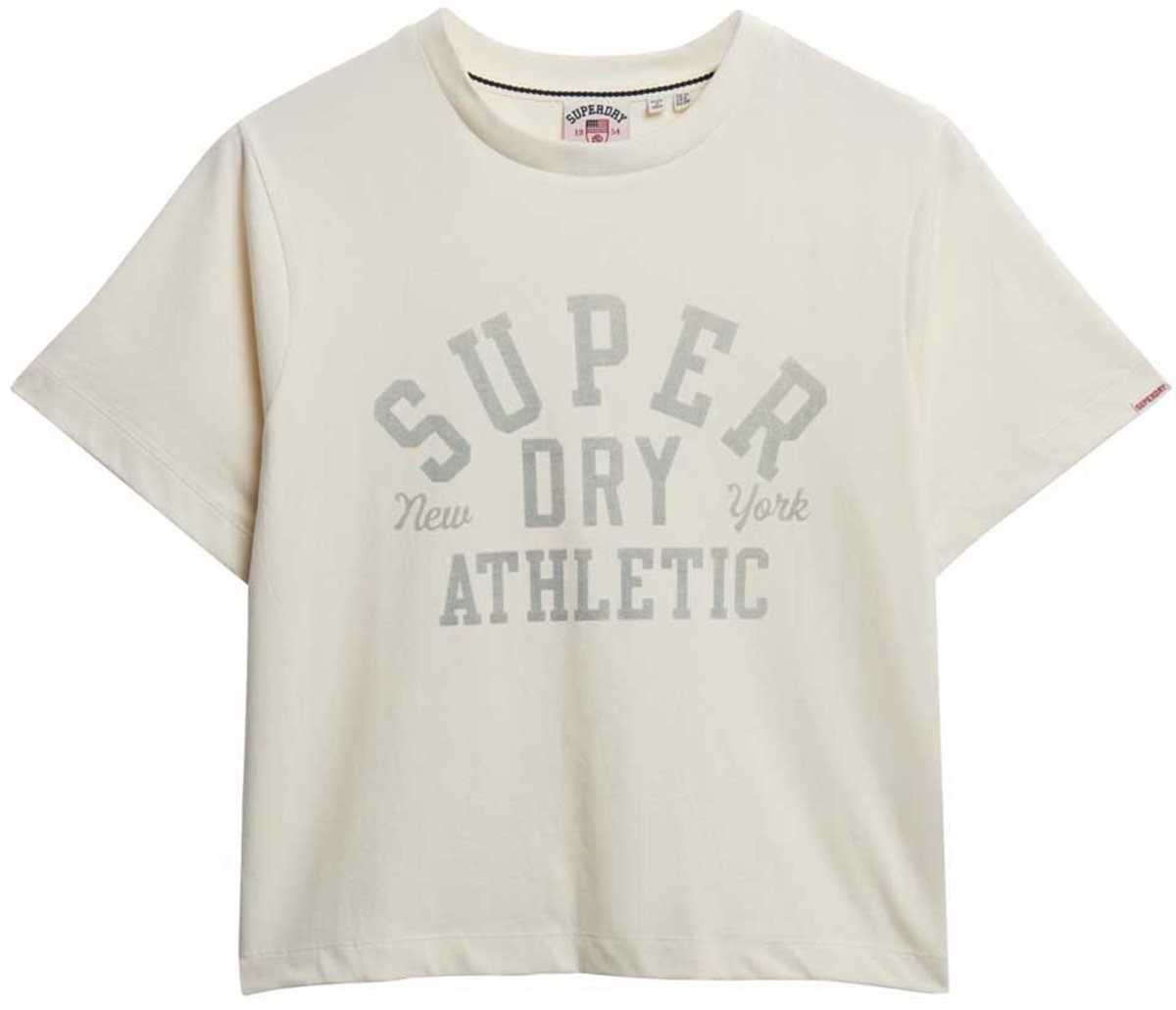 Superdry Athletic Essentials Losse T-shirt Dames T-shirts Wit