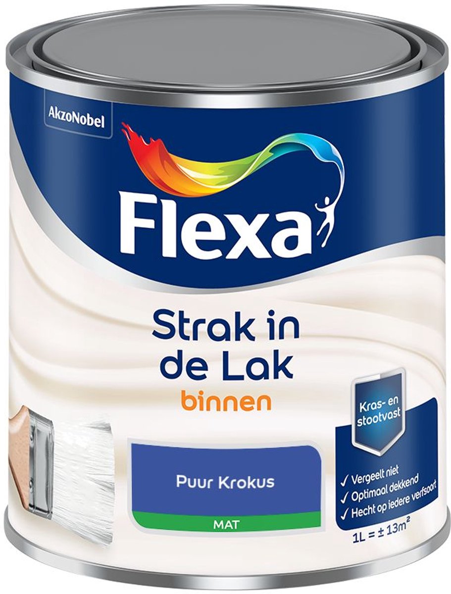 Flexa - Strak in de Lak Binnenlak Mat - Puur Krokus - Mengverf - 1 L
