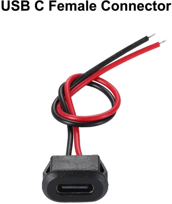 12 stuks USB C-aansluiting inbouw USB C inbouwbus 3A snellaadtype C-aansluiting 2 draden met klikgroefgesp geschikt voor auto-recorder-huishoudelijke apparaten 12 stuks USB C-aansluiting inbouw USB C inbouwbus 3A snellaadtype C-aansluiting 2 draden met klikgroefgesp geschikt voor auto-recorder-huishoudelijke apparaten