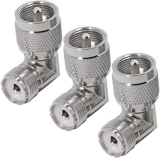 POFET 2 stks UHF vrouwelijke SO239 naar N Mannelijke RF Coaxiale Adapter Standaard Connector voor WiFi Radio's Coaxiale Extensie, UHF Vrouwelijk naar N Mannelijke Connector N-Type Mannelijke Plug