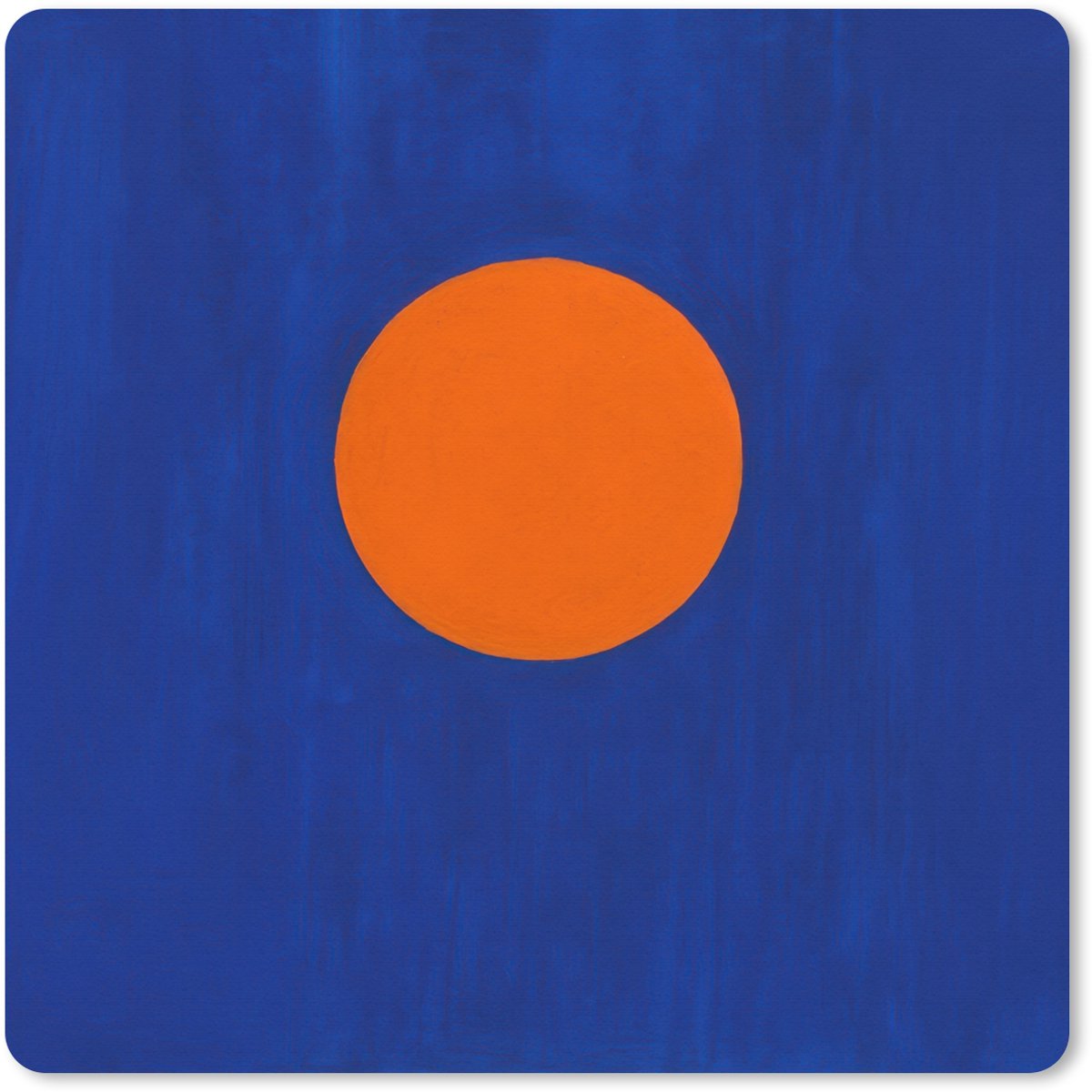 Muismat XXL 50x50 cm - Bureau onderlegger - Bureau mat Vorm - Rond - Minimalistisch - Blauw - Bureaumat - Gaming mousepad xl - Bureaulegger groot - Computer deskmat
