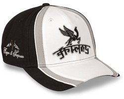 Grimey Race War Curved Snapback Cap Wit
