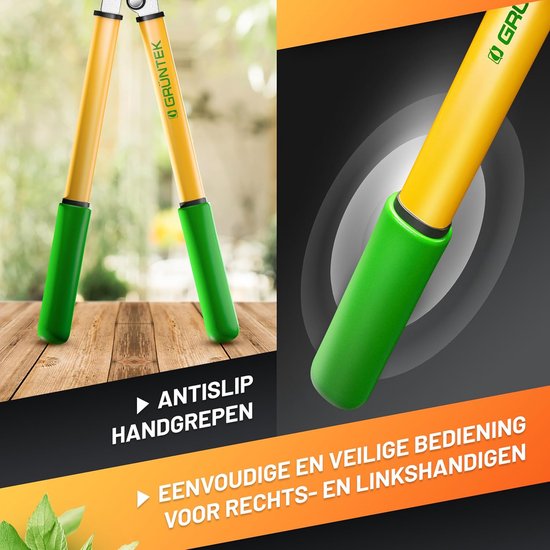 Lopper - Robust SK5 Steel Secateurs with Metal Anvil & Non-Slip Layer 60mm Blade Length 470mm Total Length Ergonomic Non-Slip Handles van Merkloos	 — afbeelding 2