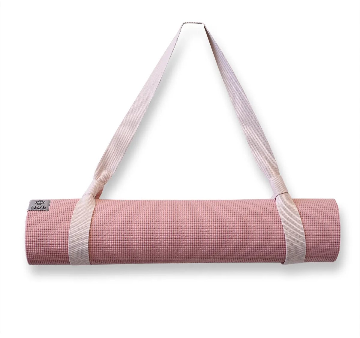 Love Generation - Yogamat Draagriem - Katoen - Precious Pink