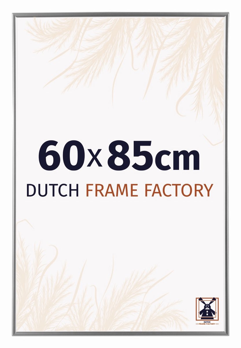 Dutch Frame Factory Fotolijst 60x85 cm - Kunststof - Zilver Hoogglans - Easy