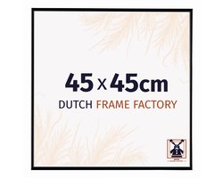 Fotolijst 45x45 cm - Kunststof - Zwart Hoogglans - Easy