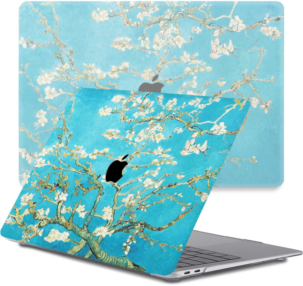 Lunso Geschikt voor MacBook Pro 13 inch (2016-2019) cover hoes - case - Van Gogh amandelboom