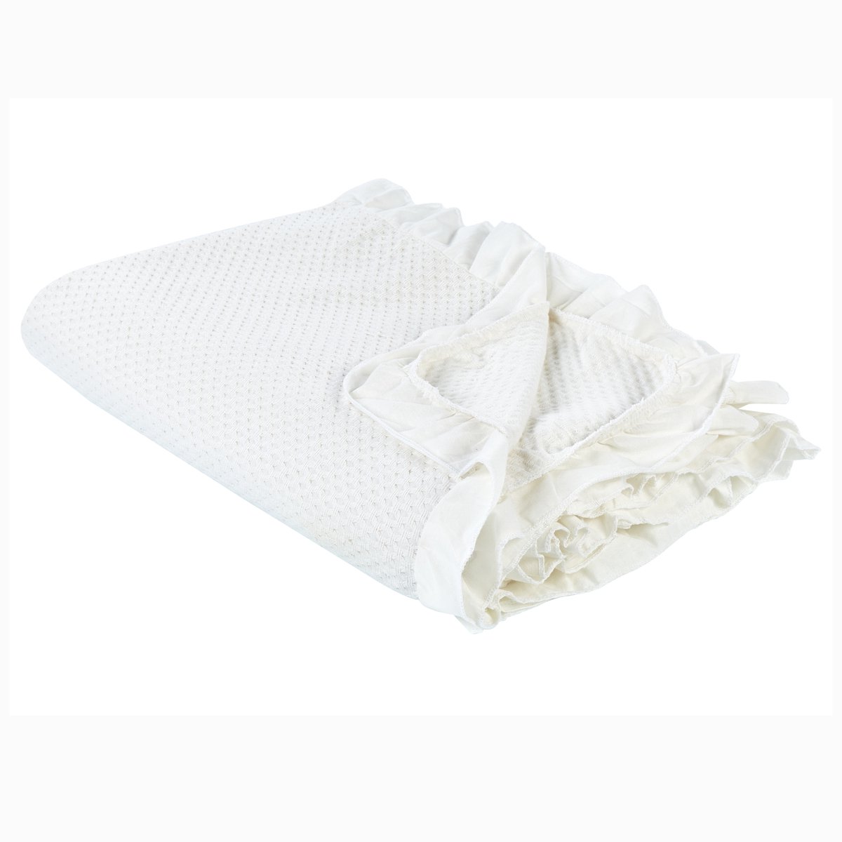 HATTON - Sprei - Gebroken wit - 220 x 200 cm - Katoen