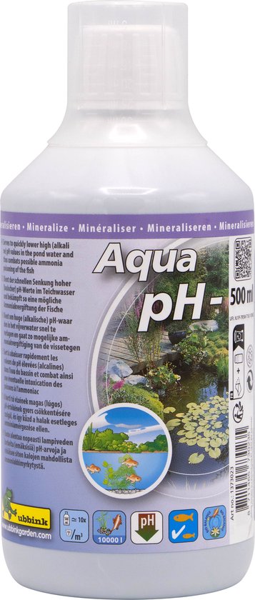Ubbink - vijverwaterbehandelingsmiddel - Aqua pH- 500ml - wateronderhoud