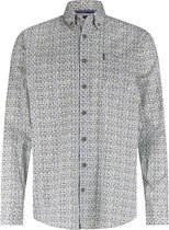 State Of Art Overhemd Leafs Blauw - Maat 3XL - Heren - Overhemden Casual