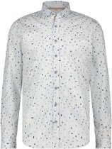 State Of Art Twill Overhemd Print Lichtblauw - Maat L - Heren - Overhemden Casual