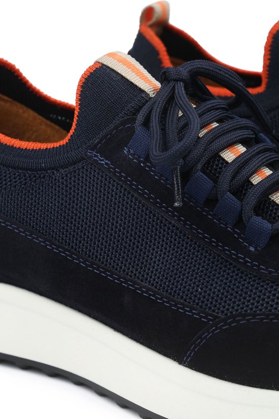 Suitable Sneaker Suede Donkerblauw (navy) - Maat 42 - Heren