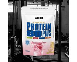 Weider Protein 80 Plus (500g) Raspberry-Cream - Eiwitten - Eiwit Mix