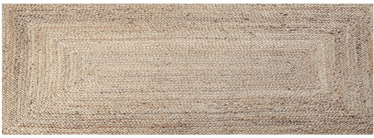 MD Entree - Keukenloper - Vloerkleed - Machinewasbaar - Cook & Wash - Woven Square Natural - 50 x 150 cm