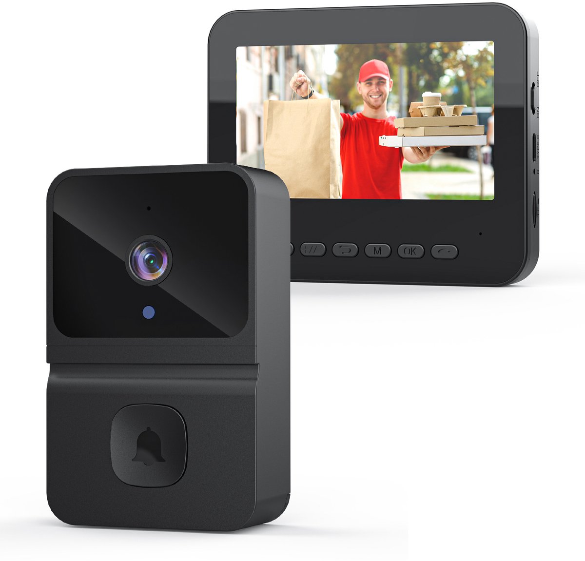 Slimme videodeurbel Draadloze deurbel met camera Intercom Draadloze slimme deurbelmonitor voor thuis