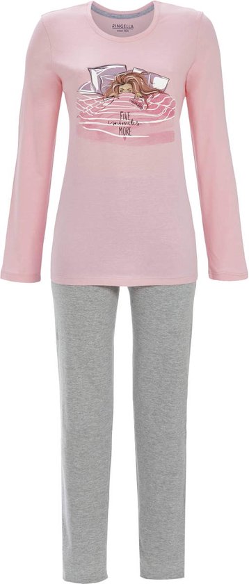 Roze katoenen pyjama Ringella - Roze - Maat - 50