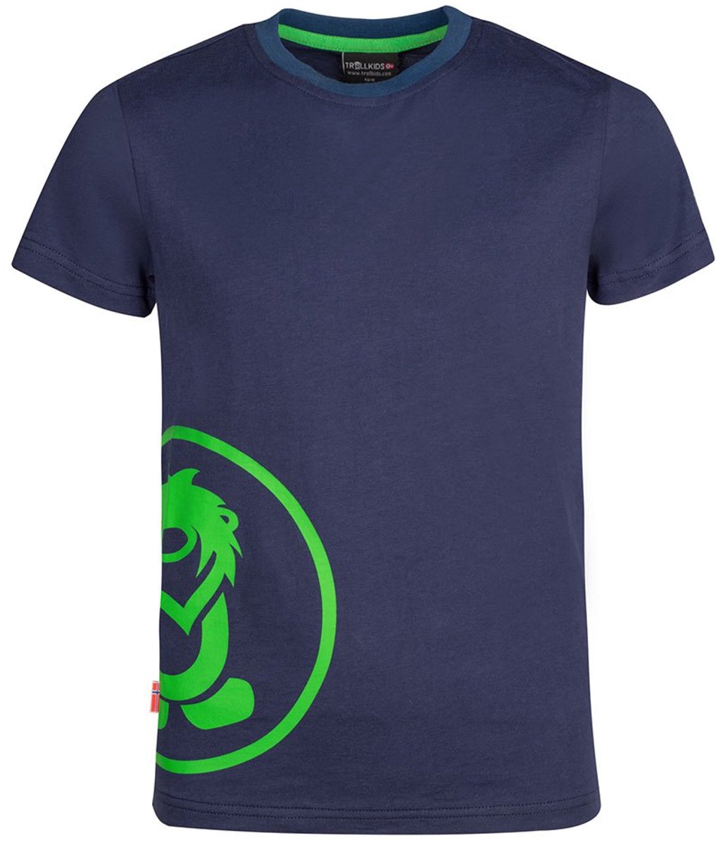 Trollkids Kroksand T-shirt Met Korte Mouwen cm Kinderen Marineblauw