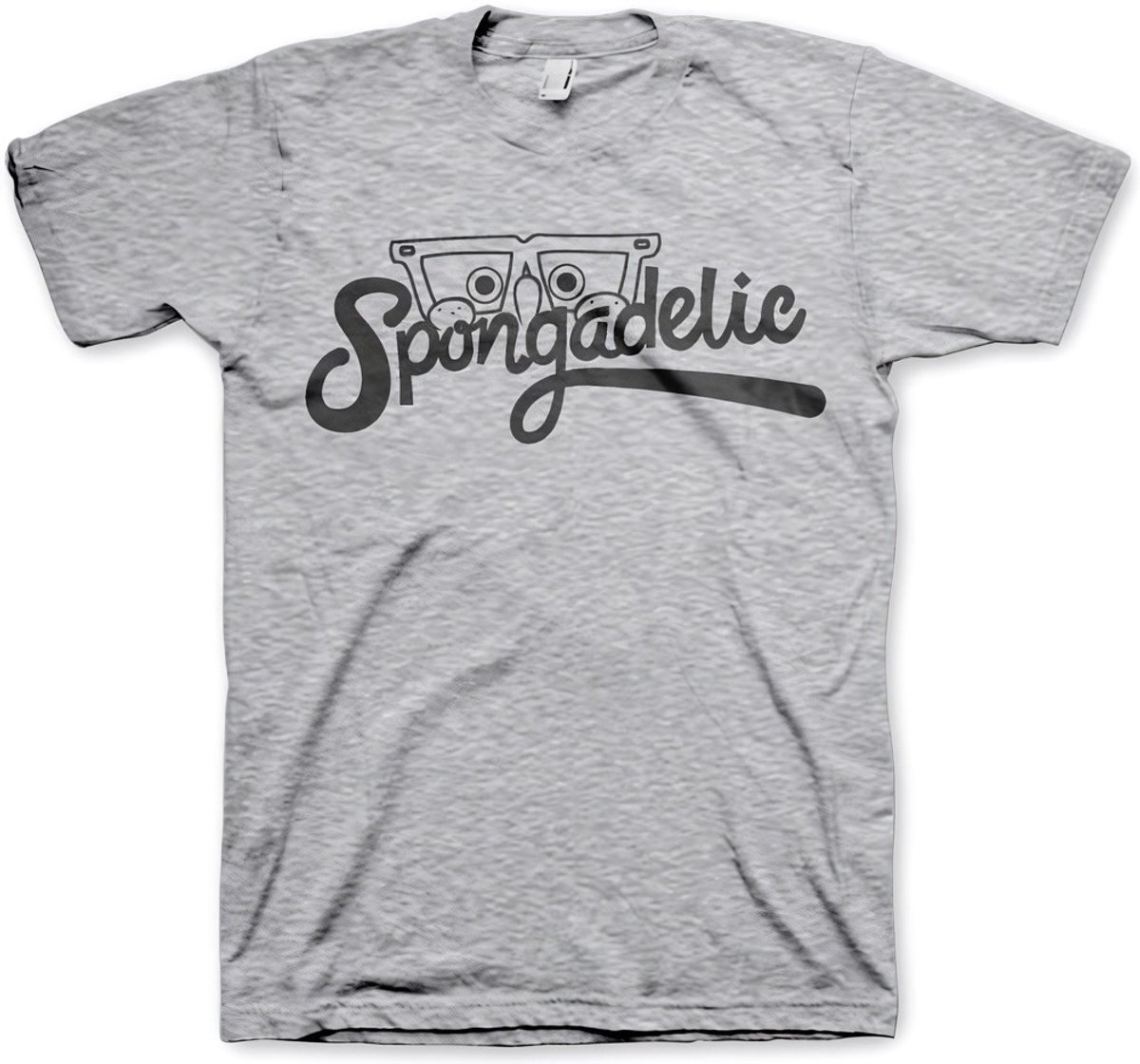 SpongeBob SquarePants Spongadelic T-Shirt Heather-Grey-M