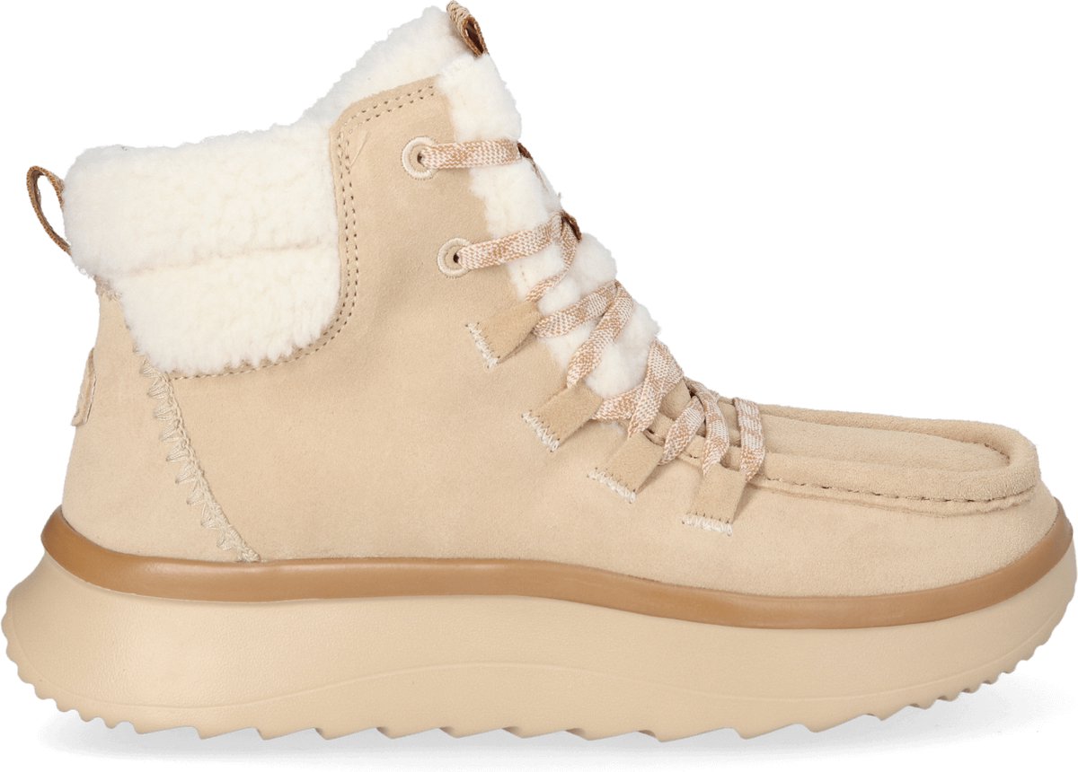 HEYDUDE - Wendy Peak Apres Suede CozStit Dames Boots Tan - Maat 42