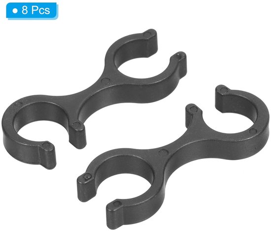 Clips pour bâtons de randonnée - Stabilité et portabilité - Zwart ...