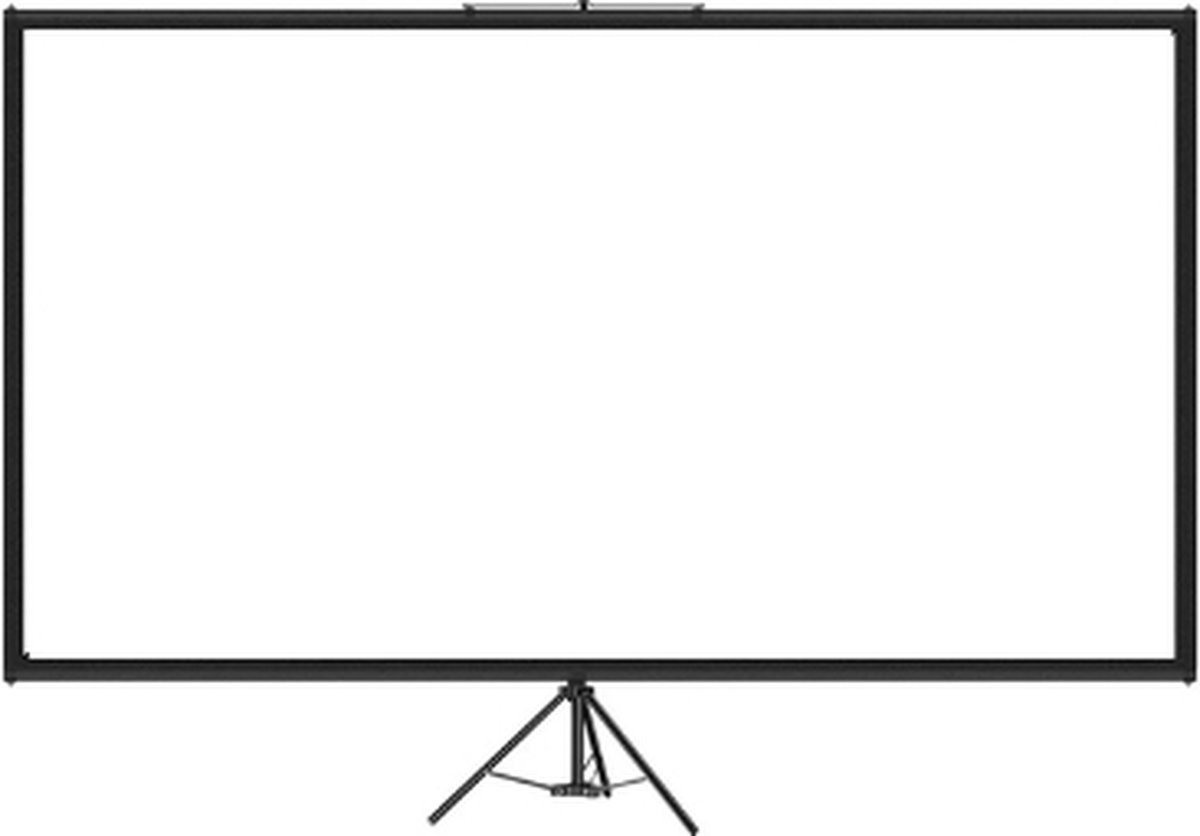 WNHB® Projectiescherm 100 inch - 16:9 beamerscherm met statief - inklapbaar projectorscherm 227x127 cm