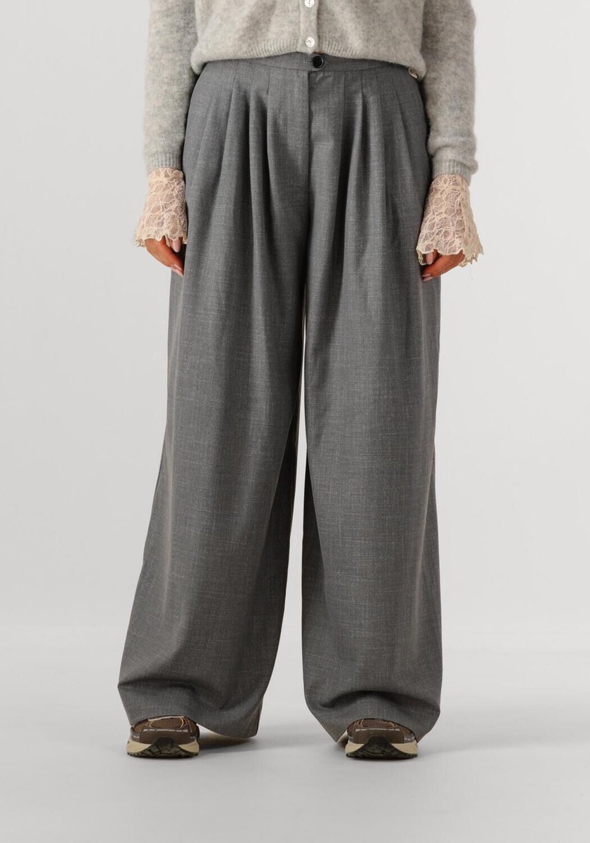 EDITED Sandy Trousers Broeken Dames - Grijs - Maat 34