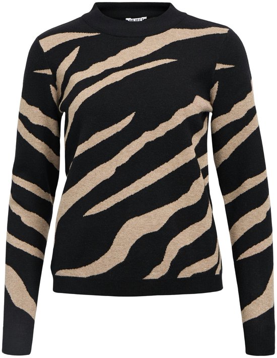 Object Objray L/s Knit Pullover Aop Truien & vesten Dames - Sweater - Hoodie - Vest- Multi - Maat M