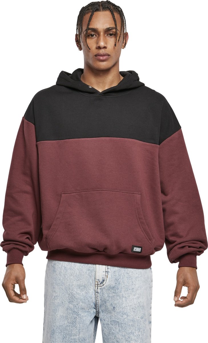 Urban Classics Upper Block Hoodie/trui S Rood