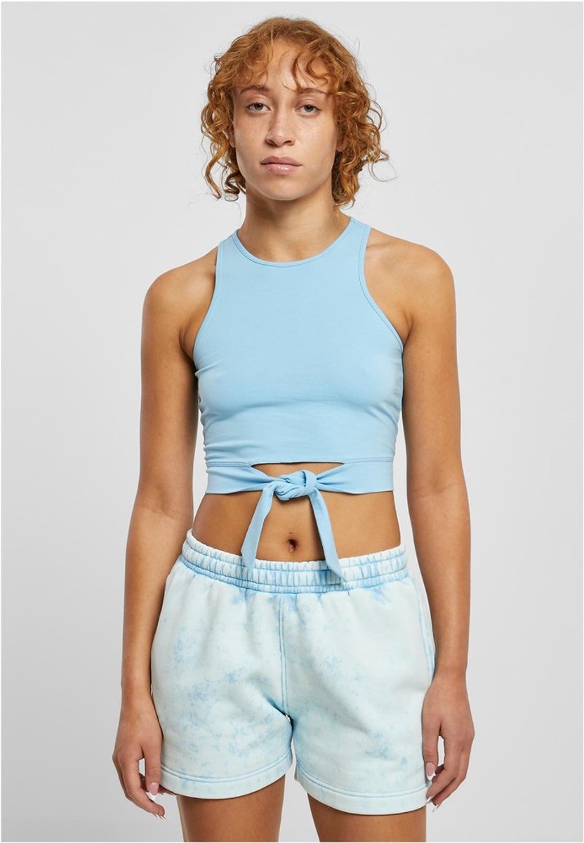 Urban Classics Cropped Knot Crop top 4XL Blauw