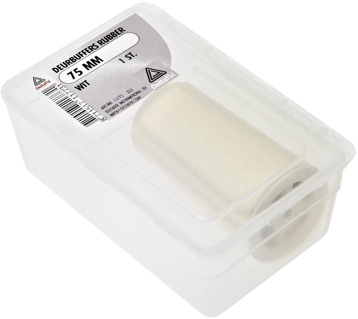 Deltafix - Deurbuffer rubber 75mm wit