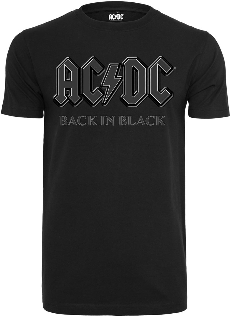 Merchcode AC/DC - Back In Black Heren Tshirt - 5XL - Zwart