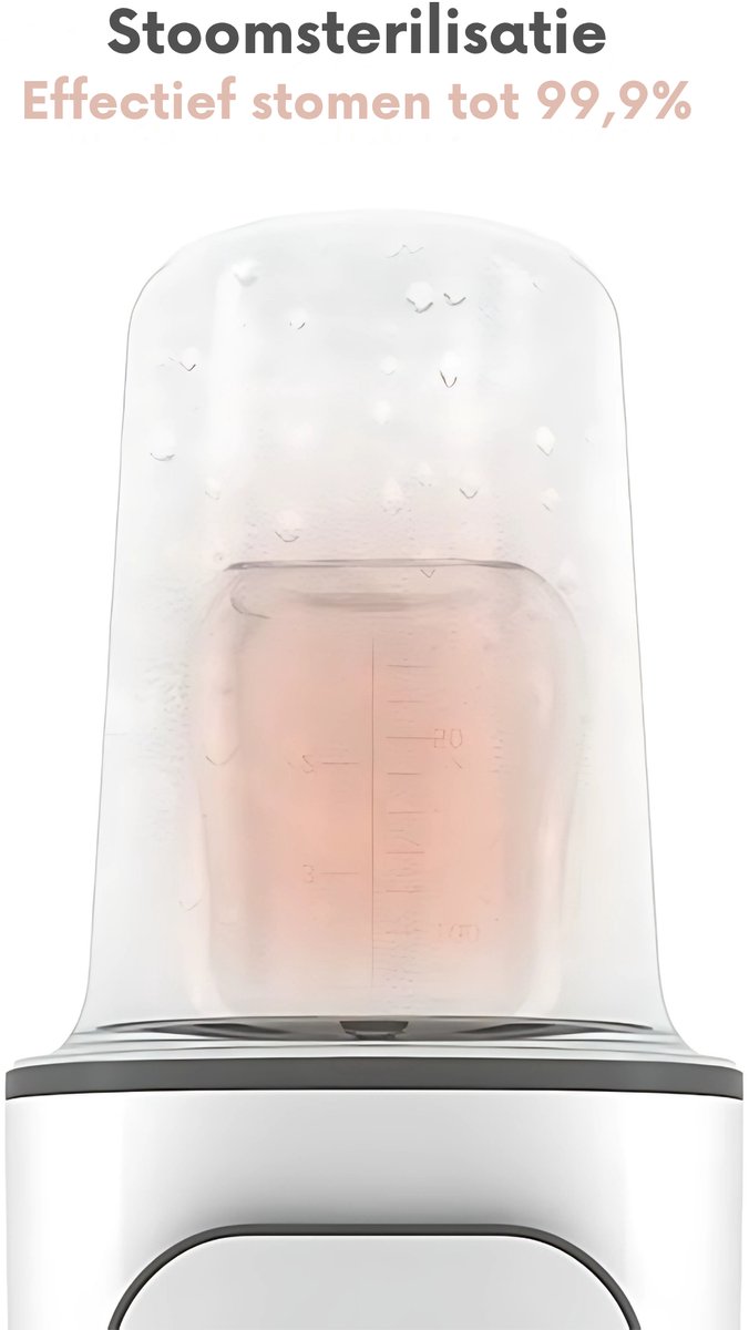Teedz 5-in-1 Flessenwarmer - Snel Verwarmen, Ontdooien, Voeding Verhitten & Stoomsterilisatie - BPA-vrij - 200W - Flessenverwarmer - Verwarming van vloeistoffen en eten - Snel opwarmen - warmhouden, ontdooien en steriliseren - BPA vrij - Thermostaat van Teedz — afbeelding 4