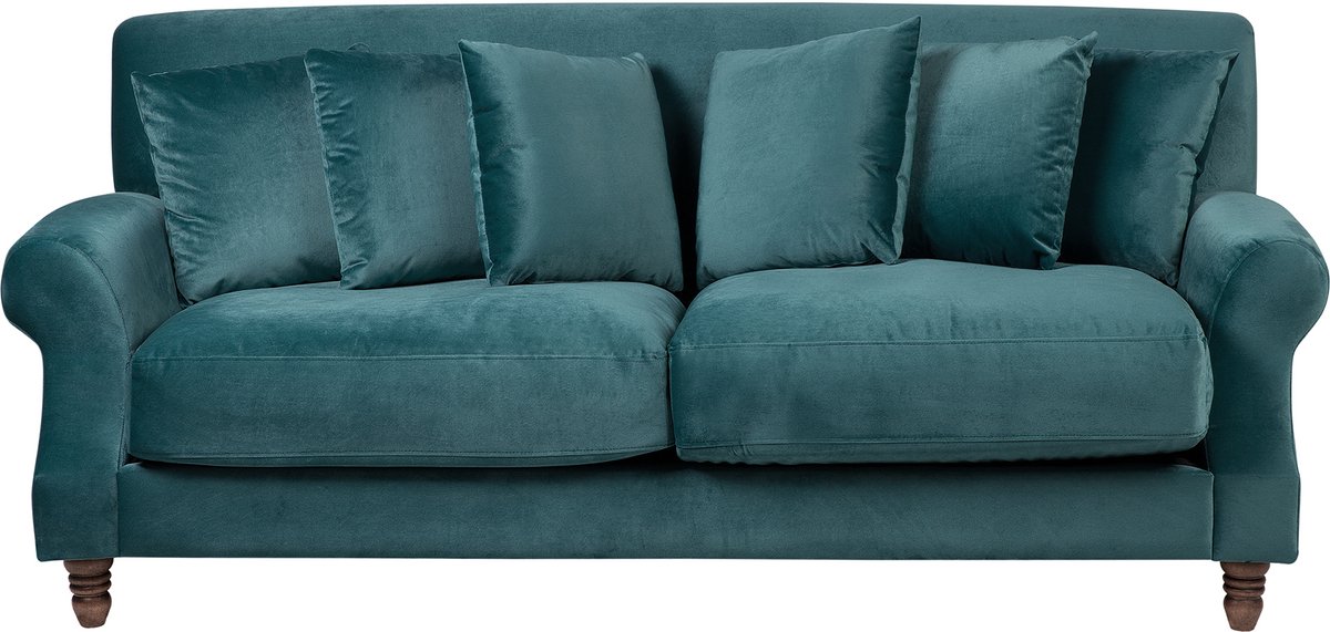 EIKE - Tweezitsbank - Blauwgroen - Fluweel