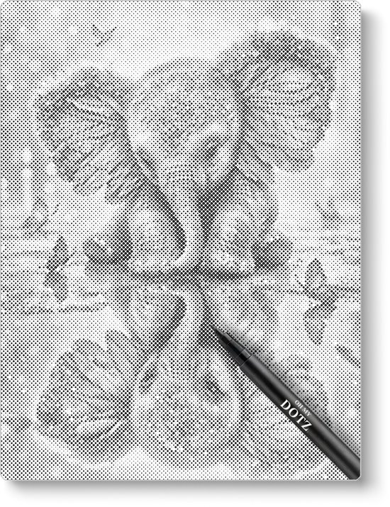 Réflexion du petit éléphant | Peinture en pointillé | 30x40cm | Peinture par points | Oh mon Dieu | Points d'une couleur | Peinture au Diamond et Peinture par numéro alternative | Cadeau