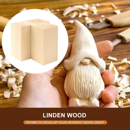 WIYETY Knutselblokken, houten latten, houten stokjes, houten blokken