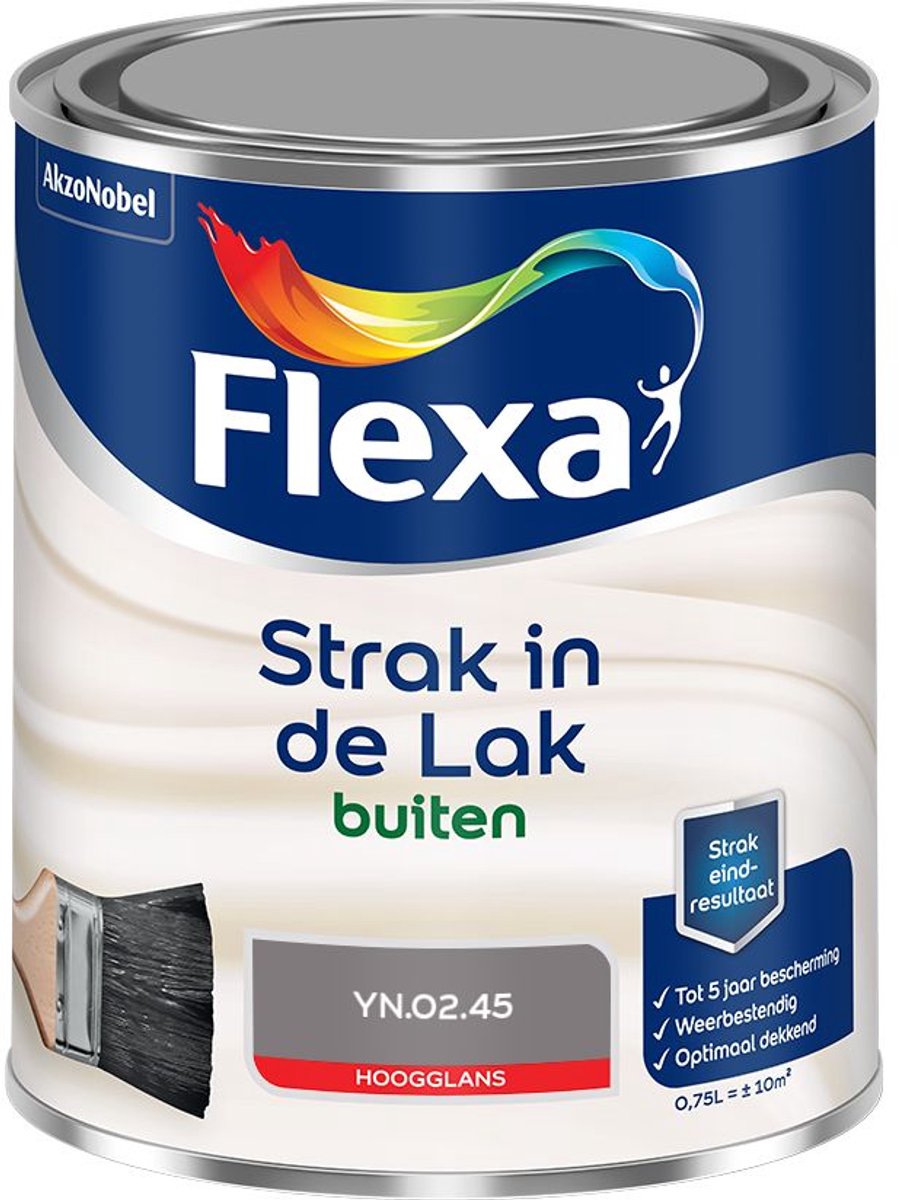 Flexa - Strak in de Lak Buitenlak Hoogglans - YN.02.45 - Mengverf - 0.75 L