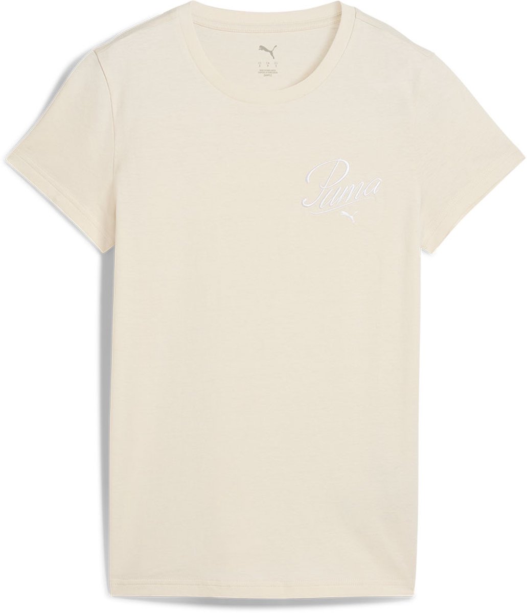 Puma Ess Script T-shirt Met Korte Mouwen 2XS Vrouw Alpine Snow