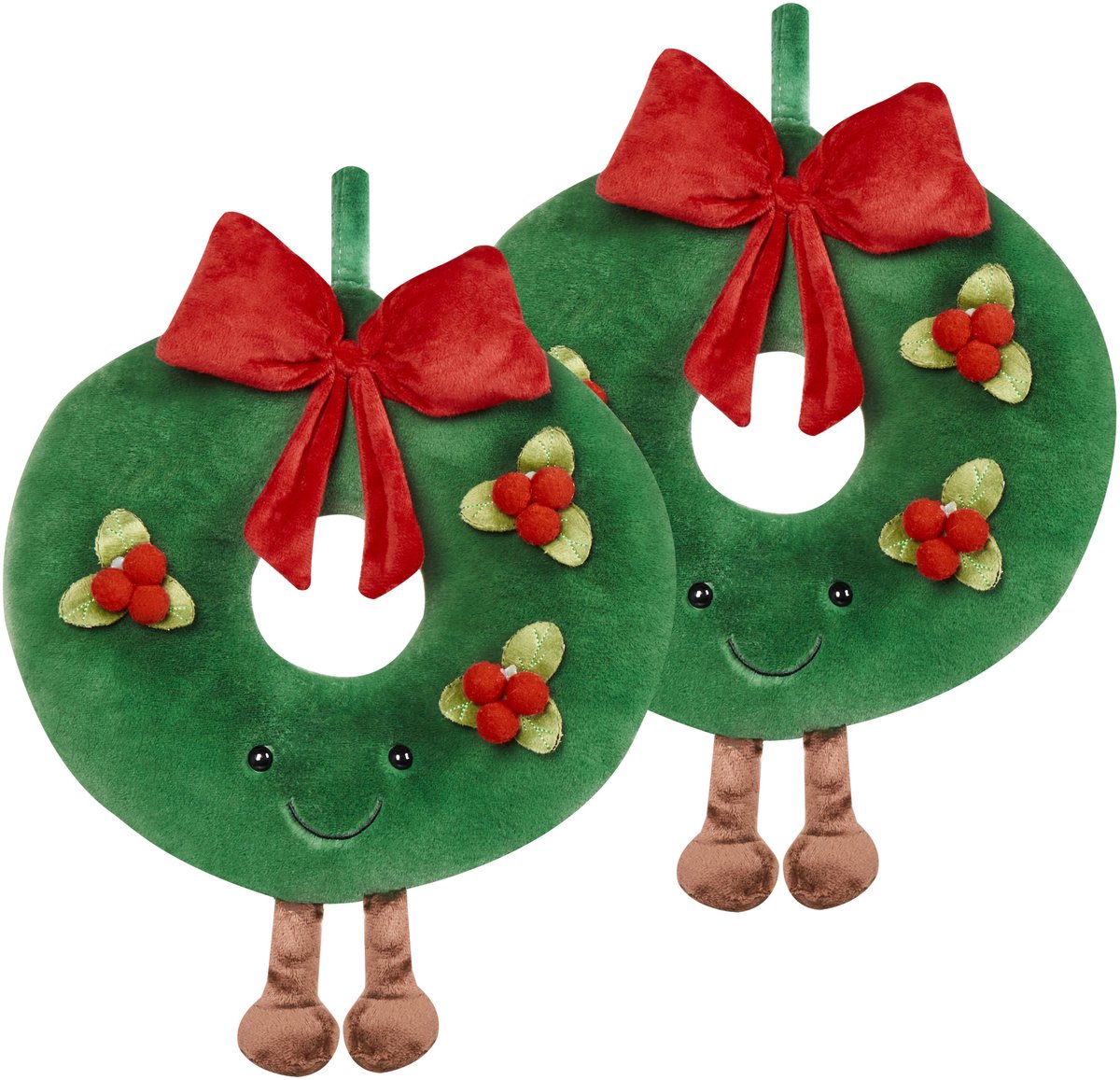 Beliani BONBON - Sierkussen set 2 - Groen - 45 cm - Katoen