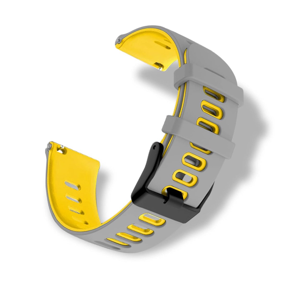 TRANKIELO® - Siliconen armband 22 mm - Waterdicht en comfortabel - Geschikt voor smartwatch en conventionele horloges