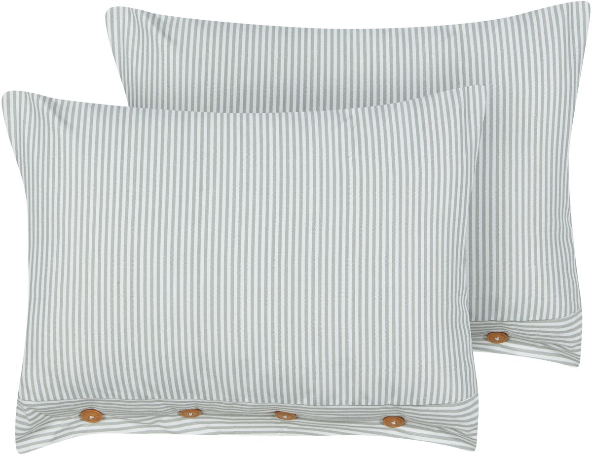 SEBRINE - Sierkussen set van 2 - Mintgroen - 40 x 60 cm - Polyester