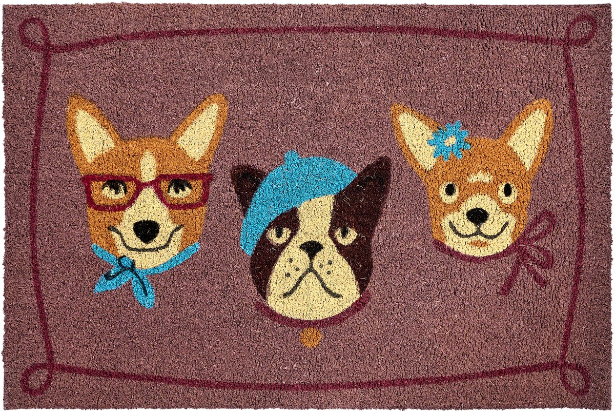 Beliani BABABU - Deurmat - Meerkleurig - 60 x 90 cm - Kokos