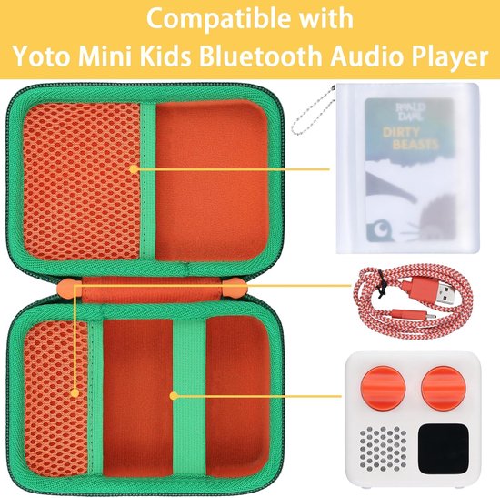 Hard hoesje voor Yoto/Yoto Mini - Kinderen Audioboek en Muziekspeler Bescherming van Merkloos — afbeelding 5