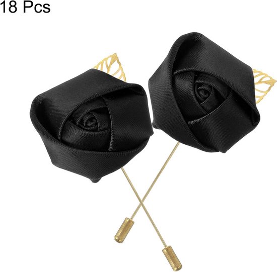 QUARKZMAN 24 stuks Pure White Rose Uitsteekbloemen Knoploze Zakpins