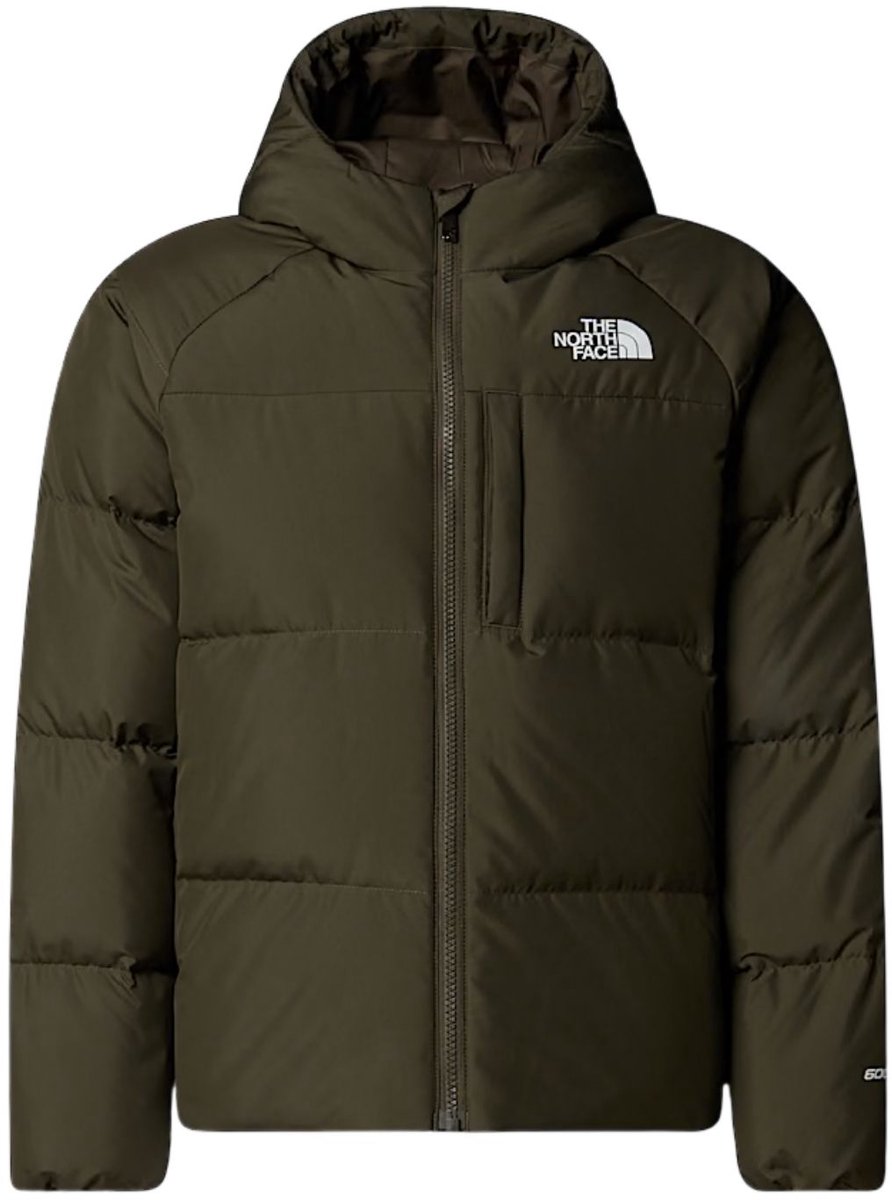 The North Face North Down Hooded Casaul Winterjas Jongens 164 Donkergroen