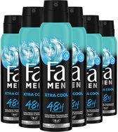Fa Extreme Cool Deodorant Spray 6x150ml - Voordeelverpakking