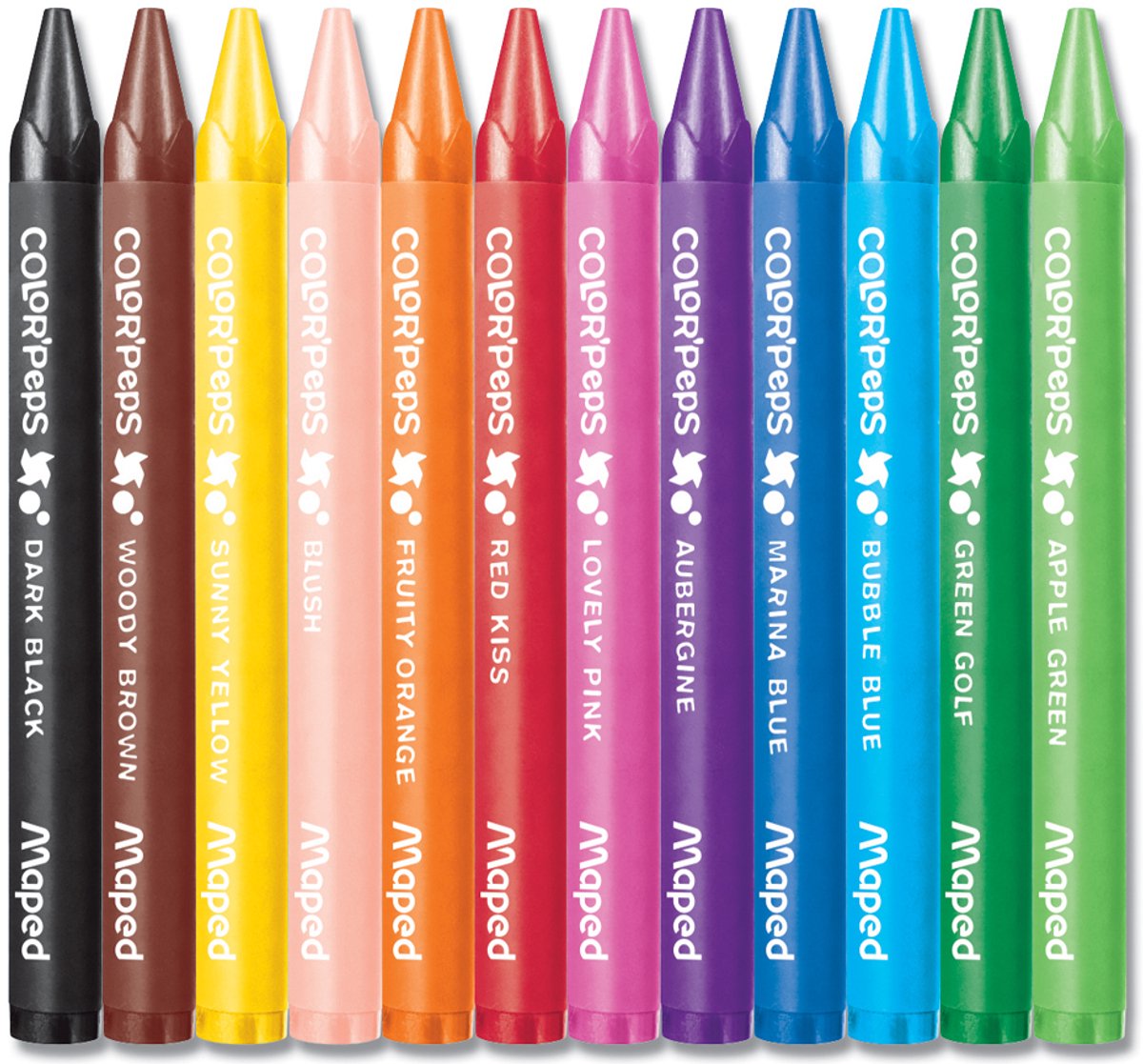 Maped Color'Peps Wax Kleurpotloden - 18 Levendige Kleuren