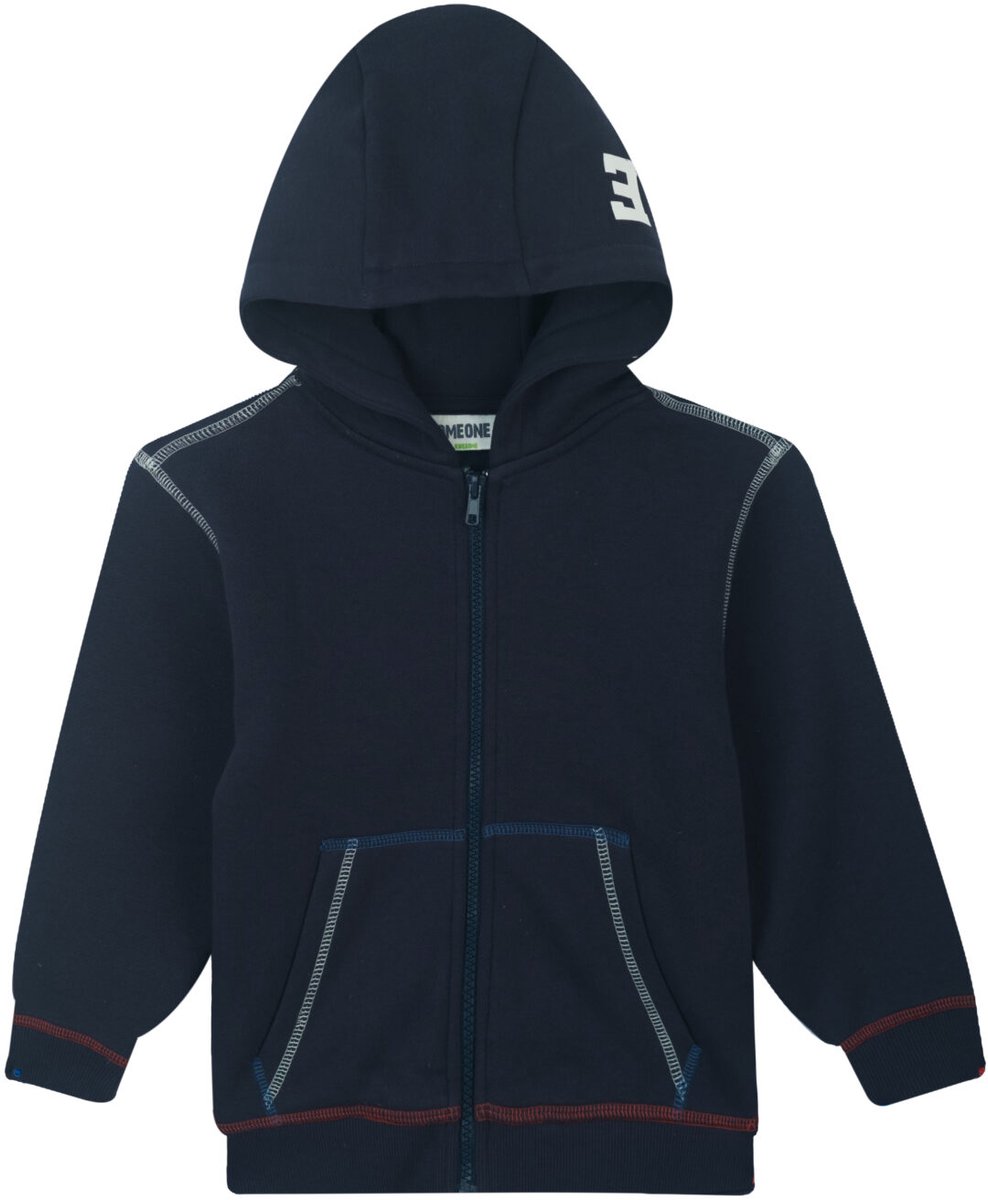 Someone - Jongens trui met kap - Maat 98 - Jongens - Navy -