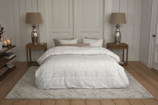Rivièra Maison Ornaments dekbedovertrek - Lits-Jumeaux - 240 x 200/220 cm - Zand van Merkloos — afbeelding 4