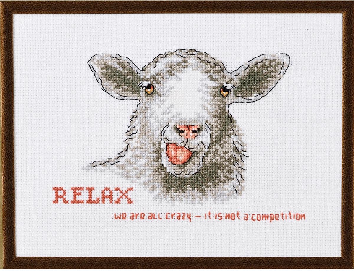 Permin borduurpakket Relax, we are all crazy 92-4322 telpatroon